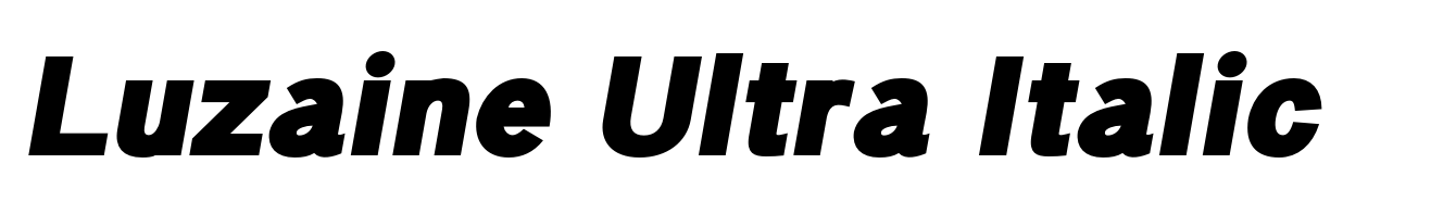 Luzaine Ultra Italic